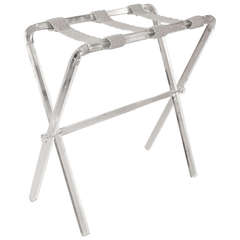 Midcentury Tall Lucite Luggage Rack