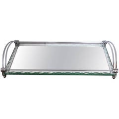 Art Deco Mirrored Serving or Vanity Tray