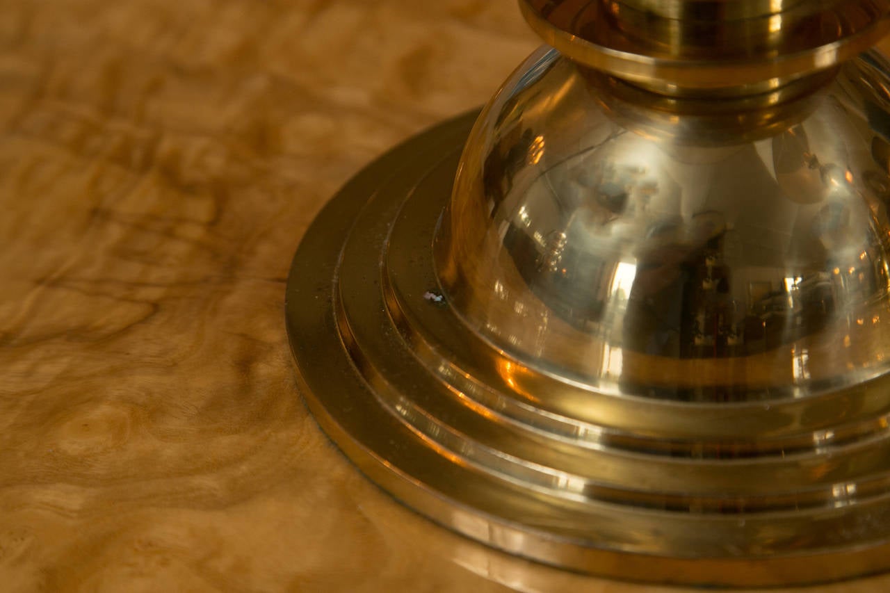 Art Deco Brass Buffet Lamps For Sale at 1stDibs