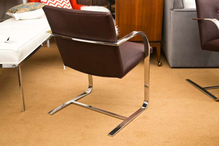 Brno Style Chair Pair in Chocolate Leather 2