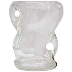 Rare French White Glass Vase