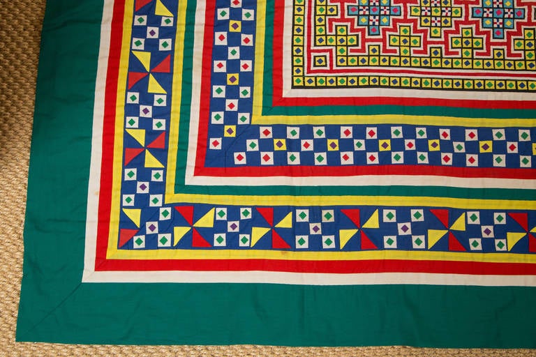 Handwoven Vietnamese Quilt at 1stdibs