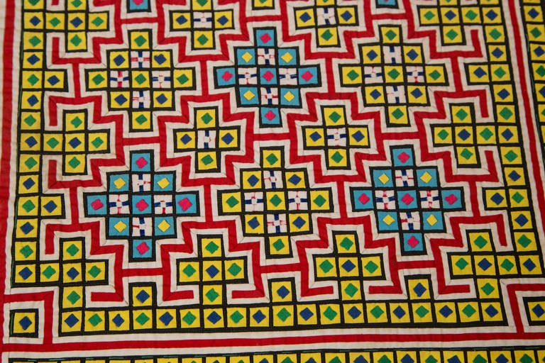 Handwoven Vietnamese Quilt at 1stdibs