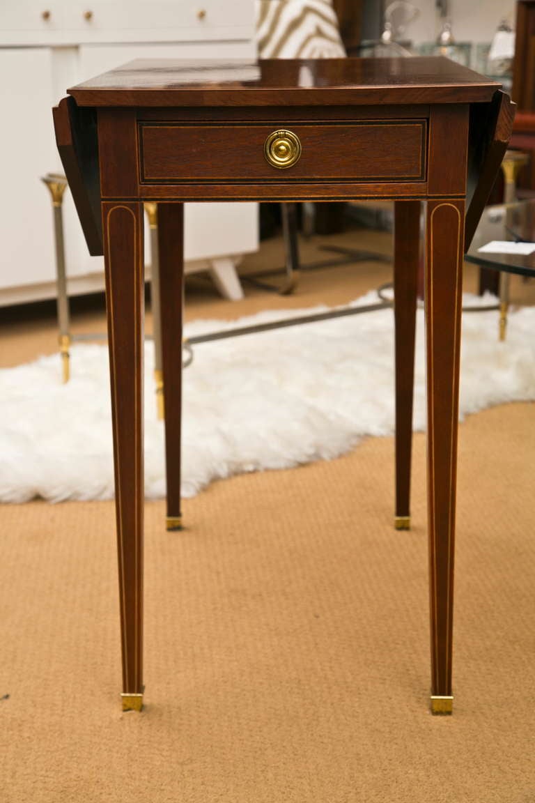 Vintage Pair of Baker Octagonal Pembroke Tables