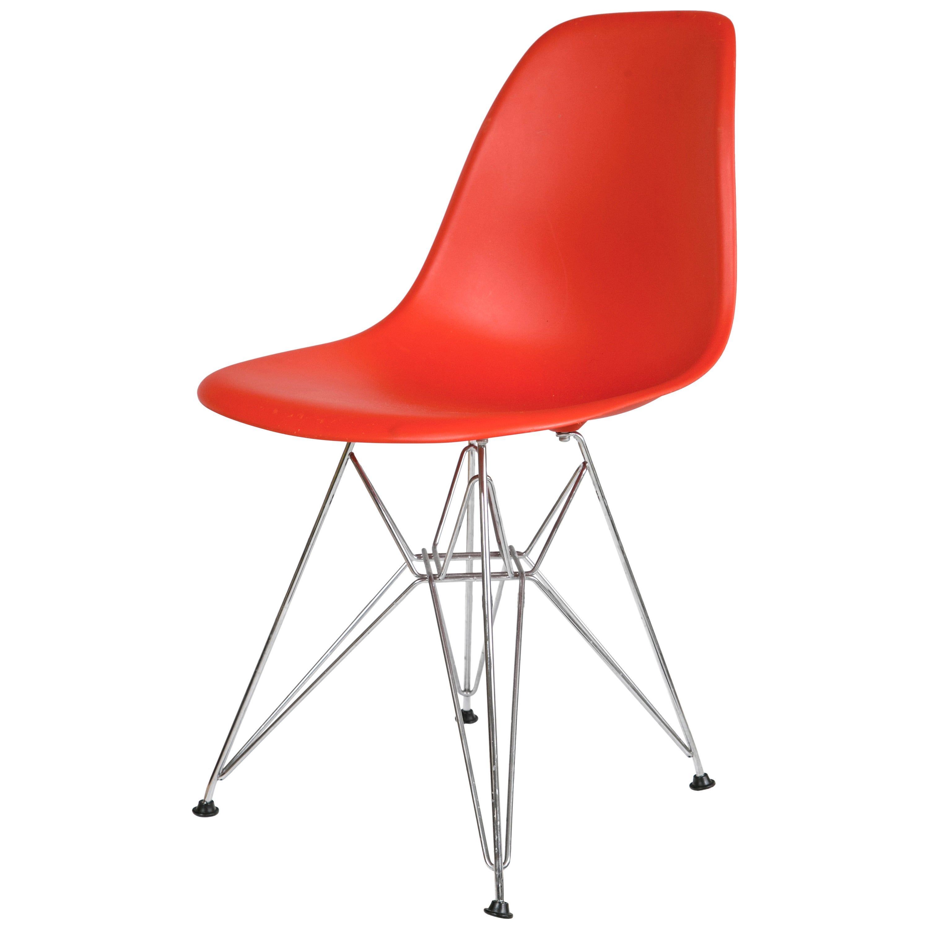 Molded Plastic Wire-Base Side Chair by Charles and Ray Eames
