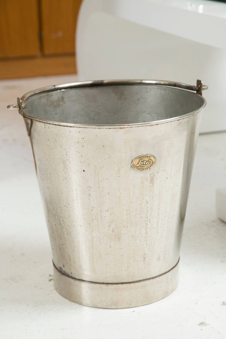 Vintage British Farm Pail In Excellent Condition In Wilton, CT