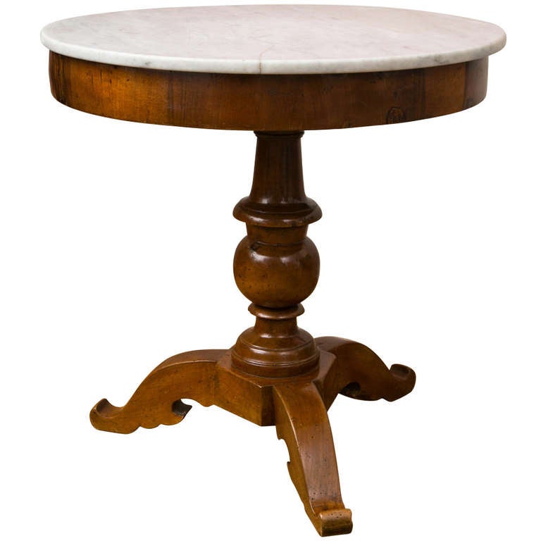 19th Century Provincial French Pedestal Table at 1stdibs