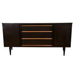 Vintage Dark Chocolate Mid-Century Chest