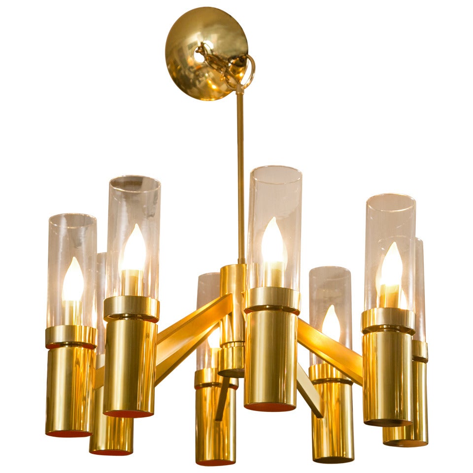 Midcentury Lightolier Hurricane Chandelier