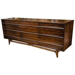 Mid-Century Curved Front Credenza or Chest