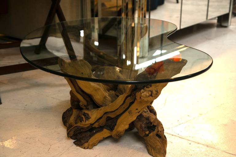 1960s Driftwood Base Coffee Table 2