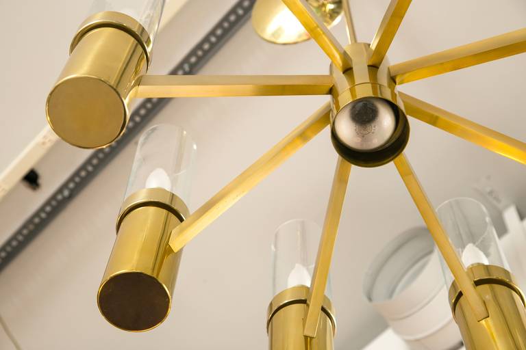 Fine XX secolo Lampadario a uragano Lightolier del Medioevo in vendita
