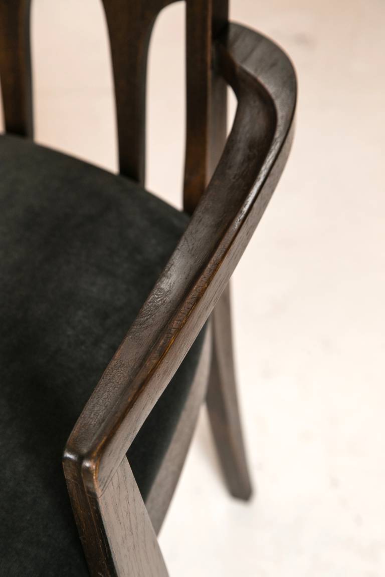 Wood Mid-Century Pair of  Brasilia Dining Chairs