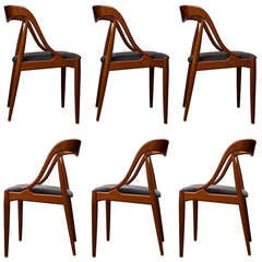 Set of Six Johannes Andersen Chairs