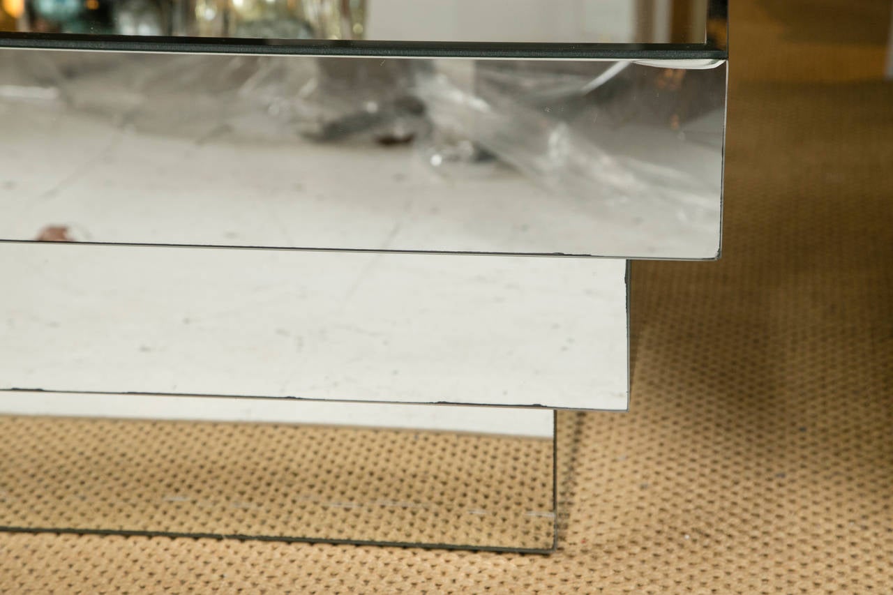 20th Century Vintage 1970s Mirrored Cocktail Table