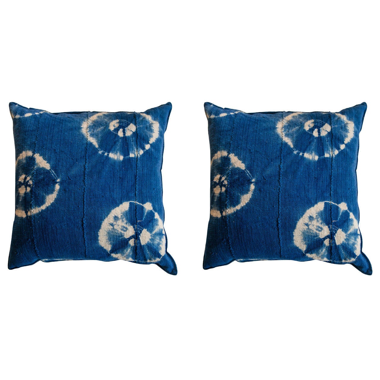 Pair of African Textile Pillows For Sale at 1stdibs