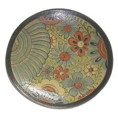Vintage Glazed Mexican " Tourista" Plate