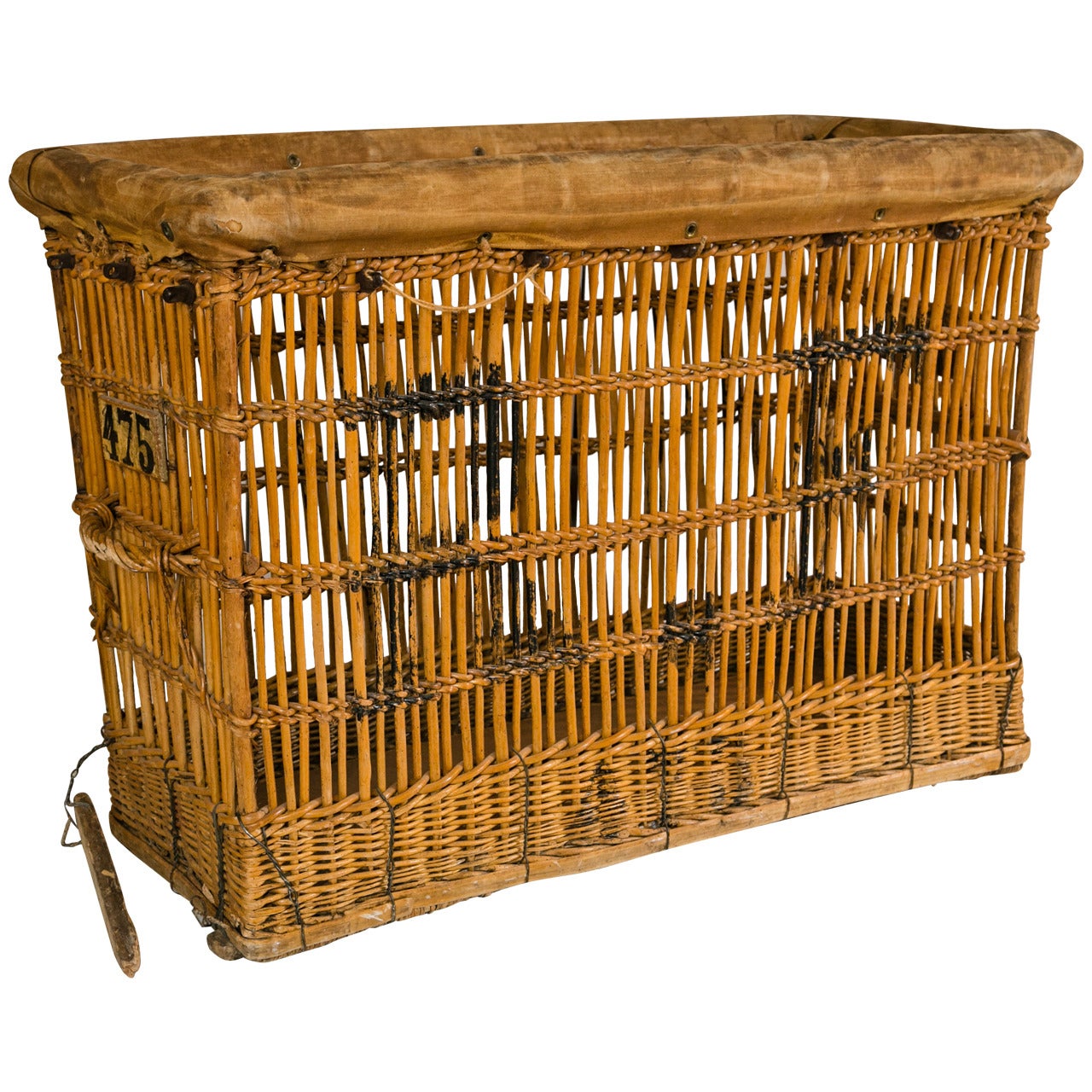 Antique Republic of France Army Bread Basket