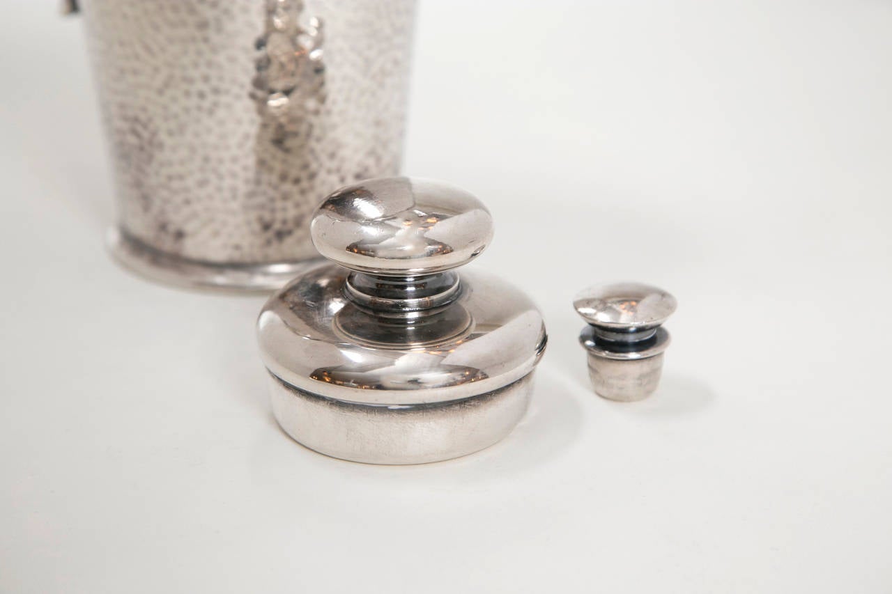 Silver Plate Early Hammered Surface Shaker