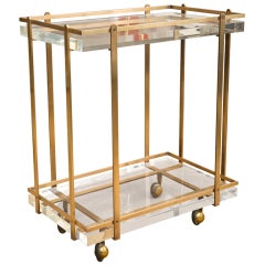 Karl Springer Bar Cart