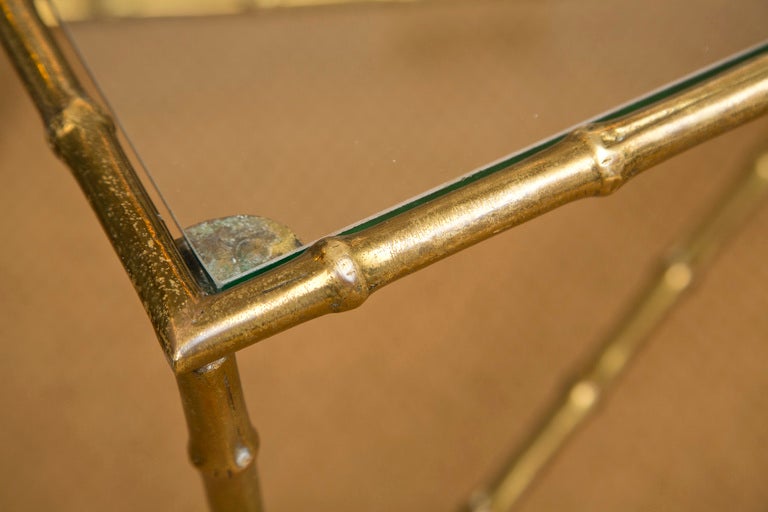 Italian Bagues Style Faux-Bamboo Table