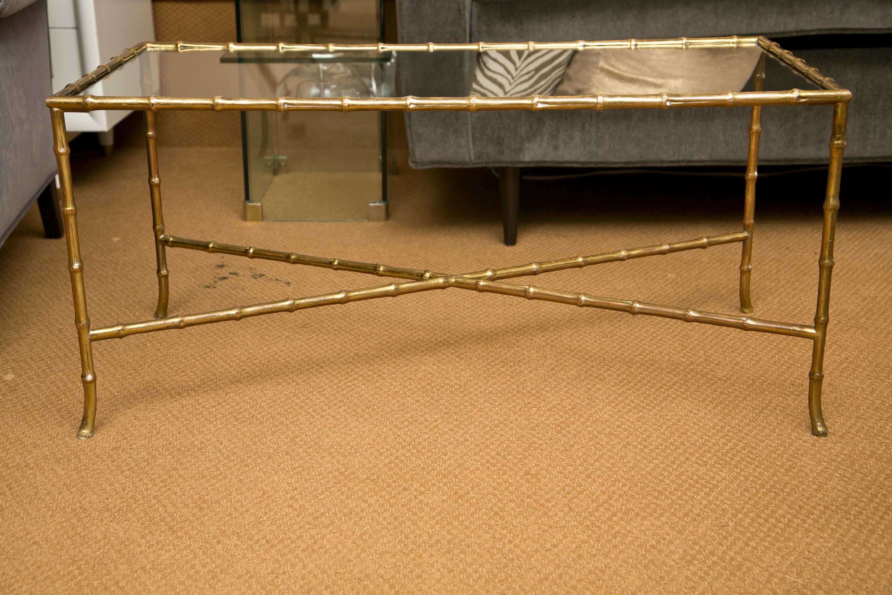Bagues Style Faux-Bamboo Table
