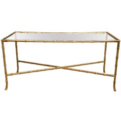 Bagues Style Faux-Bamboo Table