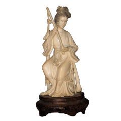 Carved Ivory Chinese Figurine