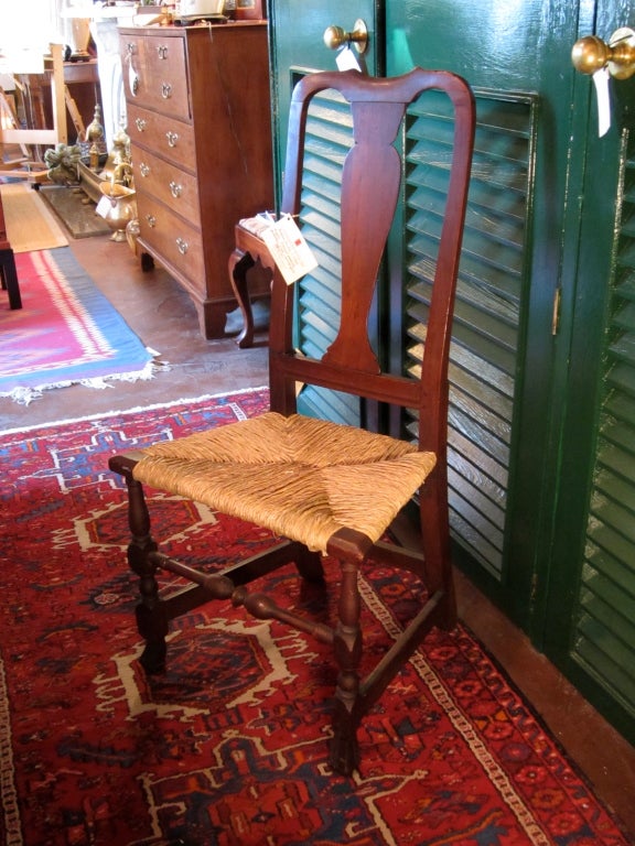 Maple Stained American Primitive Chair