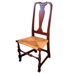 Maple Stained American Primitive Chair