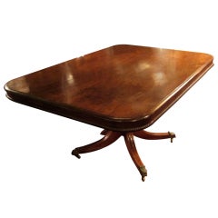 Antique Simple Pedestal American Table