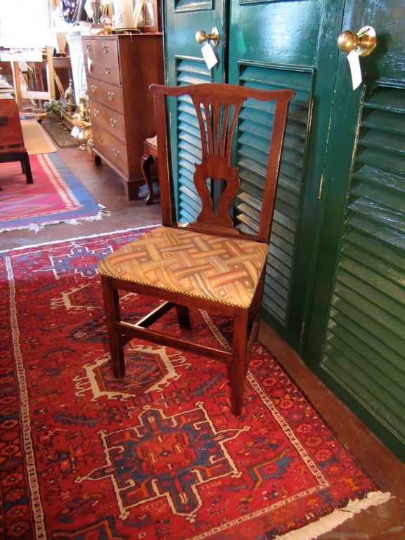 English Oak Chairs, set of 8