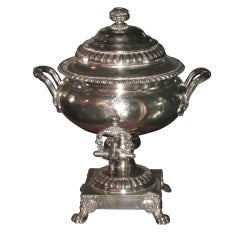 Old English Sheffield Silver Water Urn