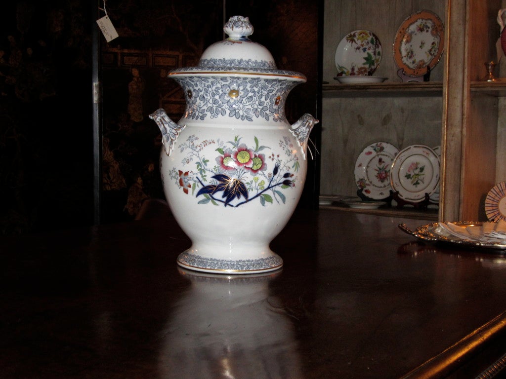 Ironstone Covered Urn