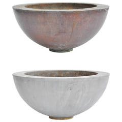 Pair of Zinc Bowls