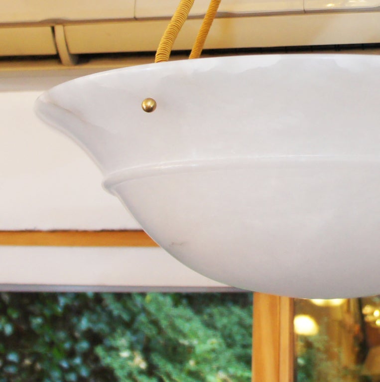 Pair of Alabaster Light Fixtures