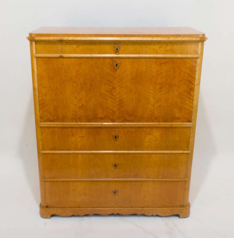Placage Secrétaire Biedermeier en vente