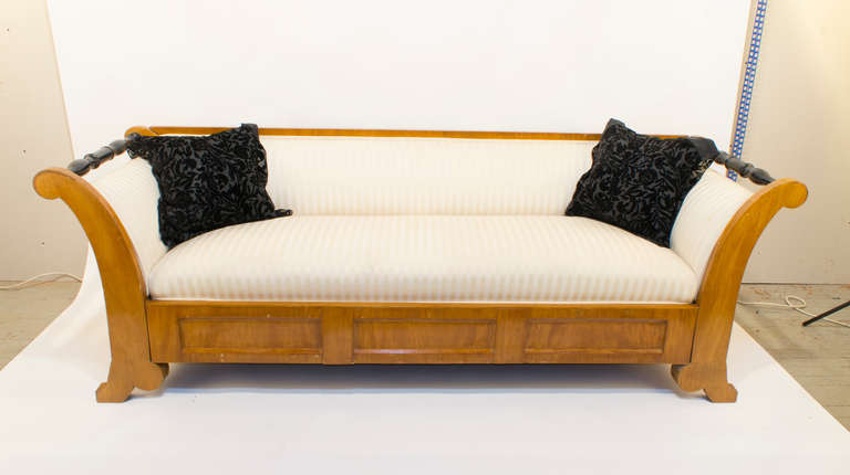 Swedish Birch Biedermeier Sofa