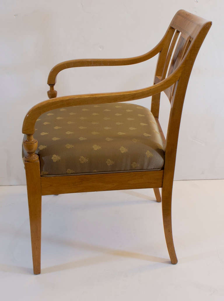 Celadon A Biedermeier Desk Chair