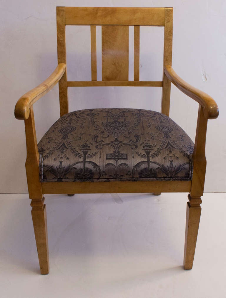 Swedish Gentleman's Biedermeier Desk Chair For Sale