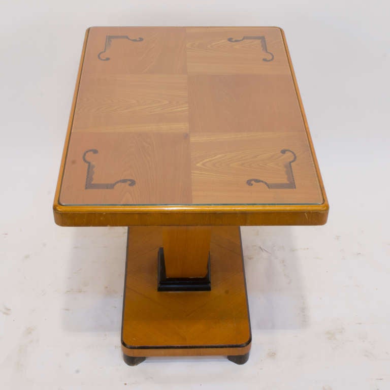 Swedish Art Deco Intarsia Coffee Table For Sale