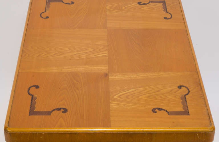 Suédois Table basse Art Déco Intarsia en vente