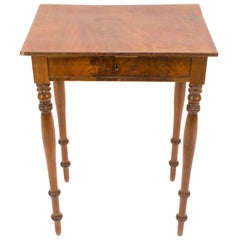 French Walnut and Fir Renaissance Revival Occasional Table