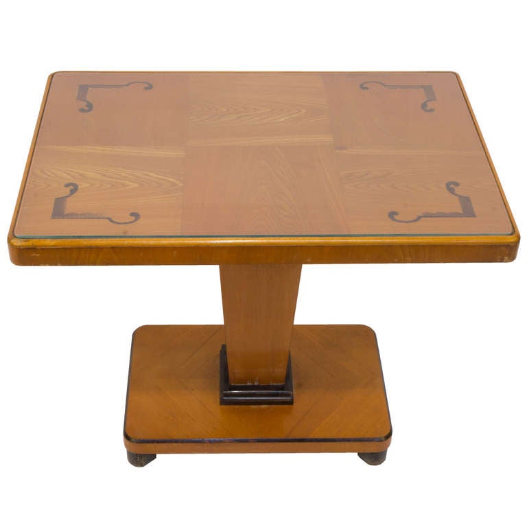 Art Deco Intarsia Coffee Table For Sale at 1stDibs