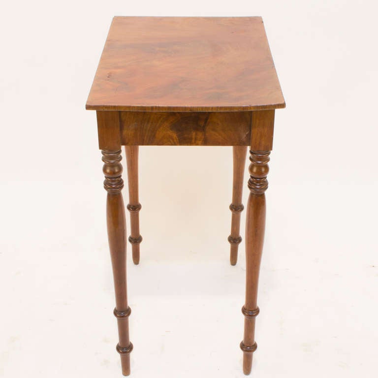 Veneer French Walnut and Fir Renaissance Revival Occasional Table