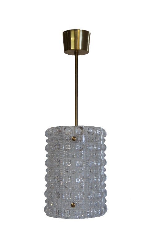 Orrefors Art Glass Light Fixture