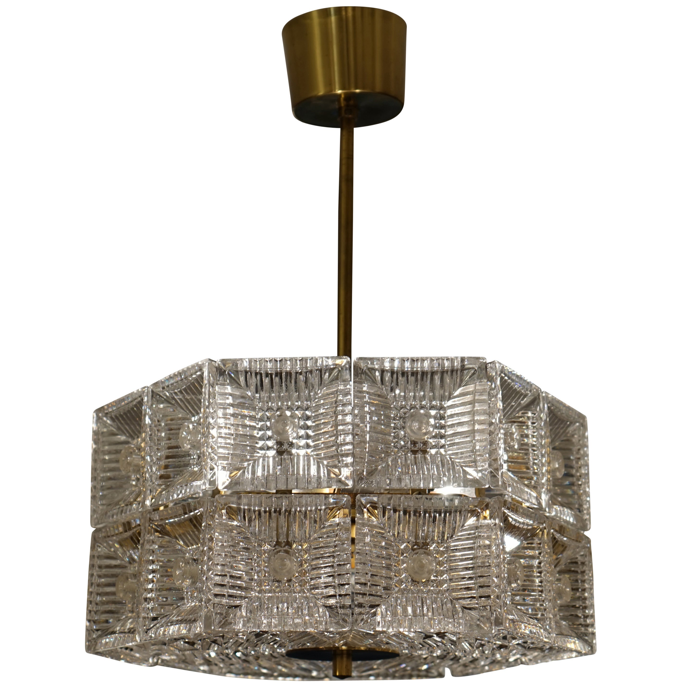 Orrefors Light Fixture For Sale