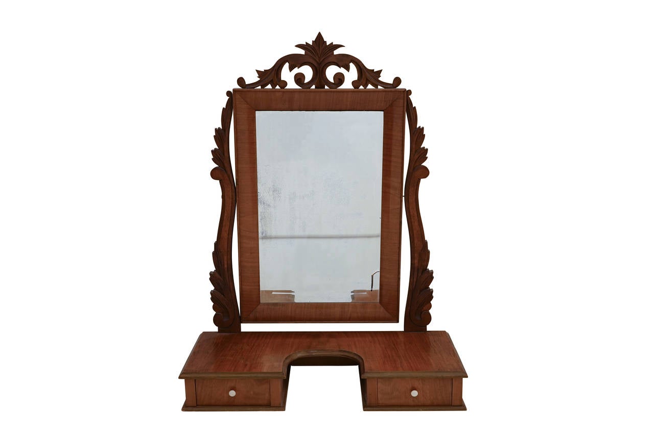 Hand-Carved Renaissance Revival Vanity Mirror