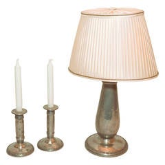 Jugendstil Table Lamp and Candlesticks 4