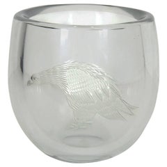 Periphas Kosta Boda Eagle Crystal Vase